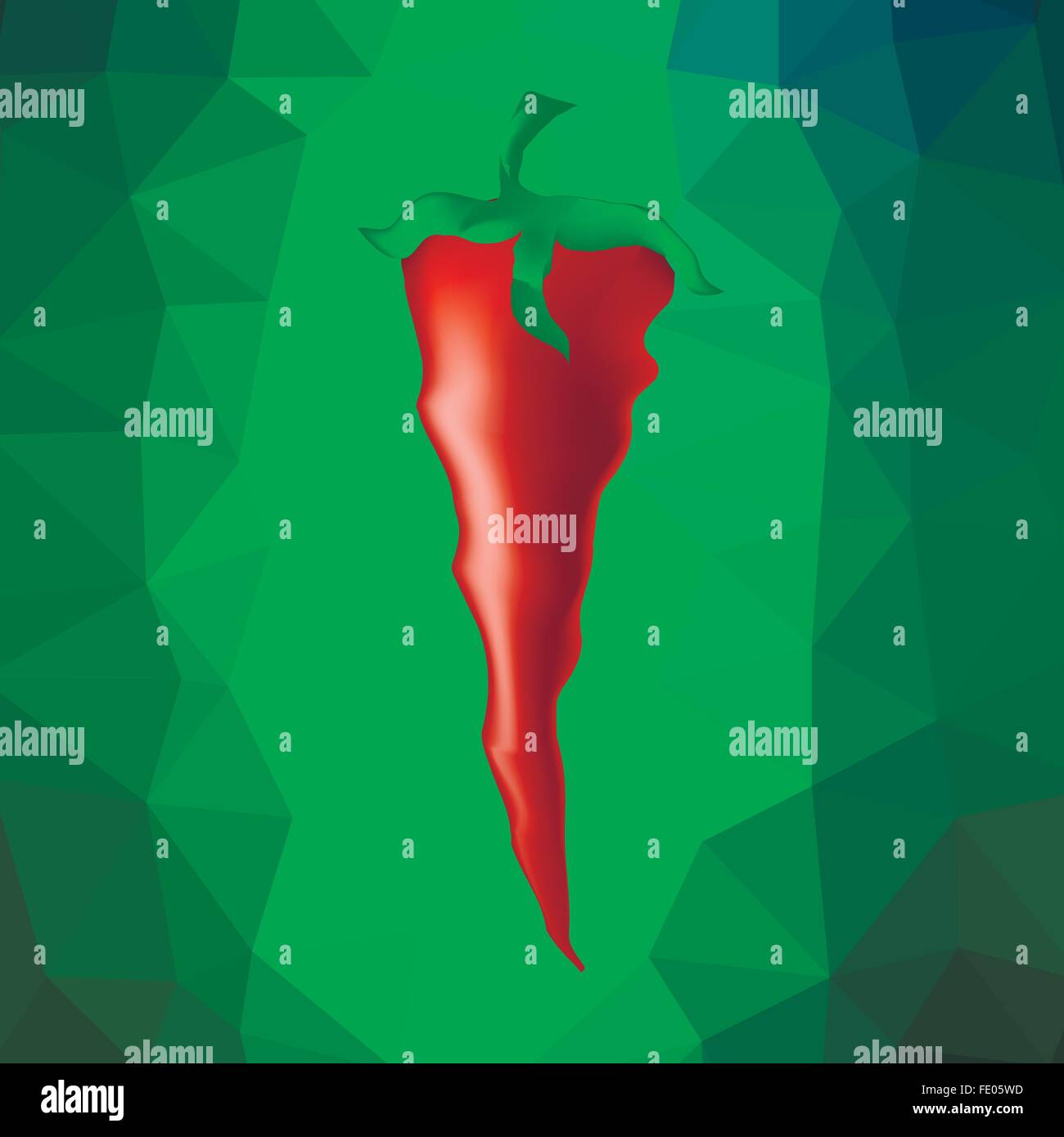 Red Pepper Icon Stock Vector Image & Art Alamy