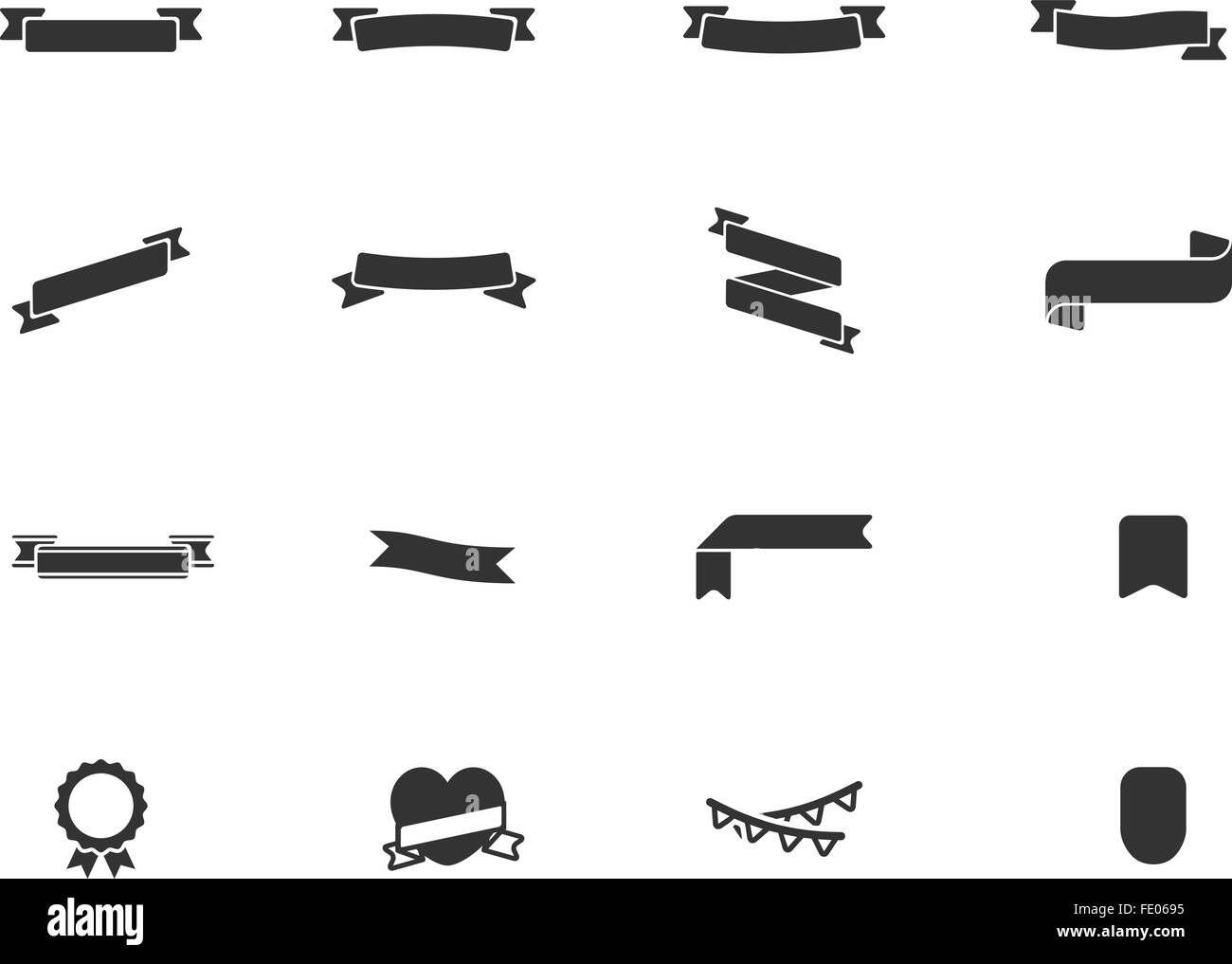 Banner ribbon Black and White Stock Photos & Images - Alamy