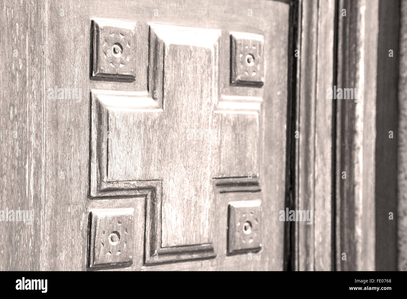 texture of a brown old door in italy europe Stock Photo - Alamy