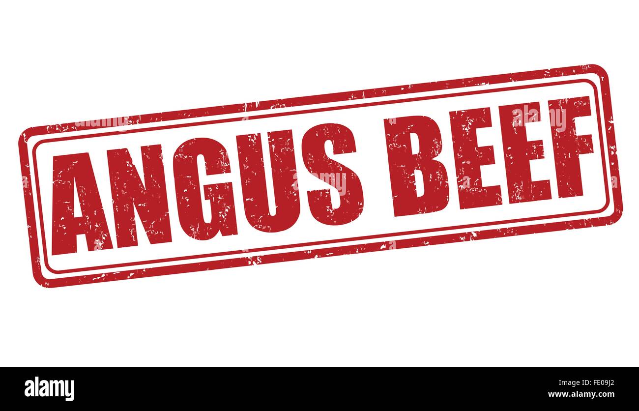 Angus beef grunge rubber stamp on white background, vector illustration ...