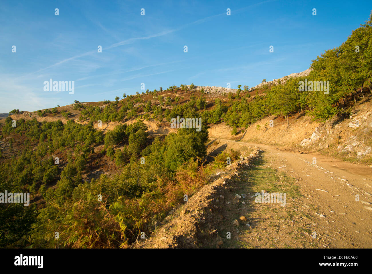 Beautiful scenery of Rhodope mountains Stock Photo