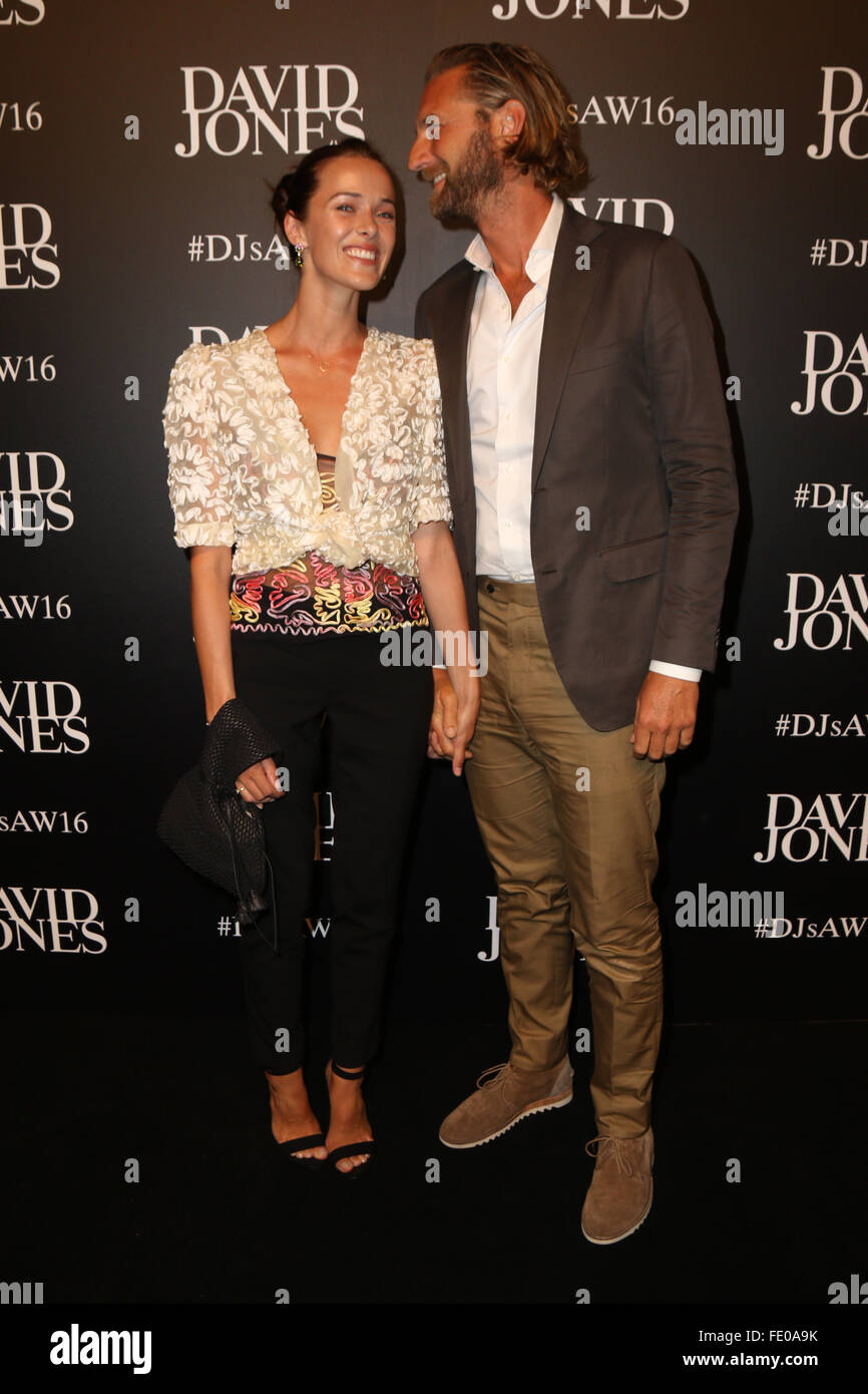 Sydney, Australia. 3 February 2016. Justin Hemmes and Kate Fowler ...