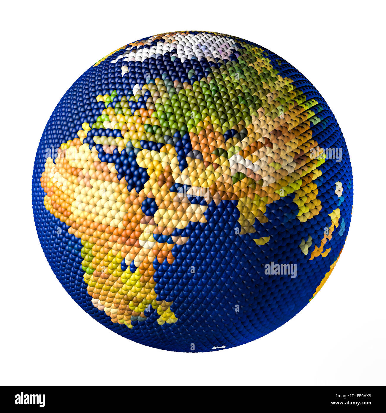 Earth toy consisting of small balls Near East Stock Photo Alamy
