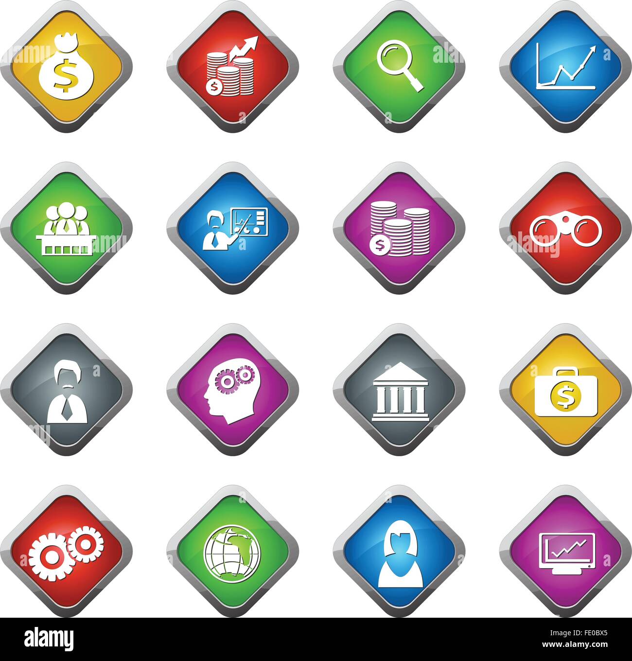Business icon set Stock Vector Image & Art - Alamy