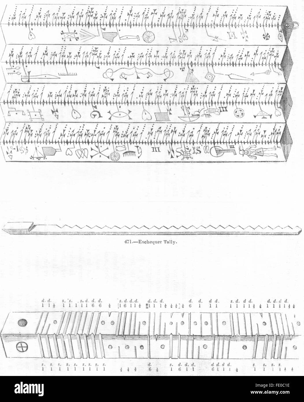 Exchequer tally hi-res stock photography and images - Alamy