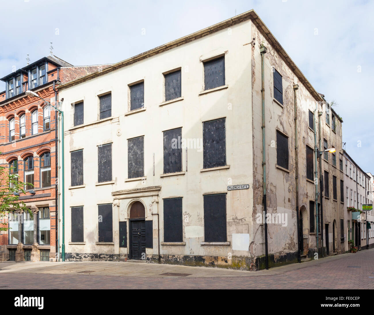 41 Pilcher Gate, a 17th century town house, the oldest residential building in Nottingham, England, UK Stock Photo