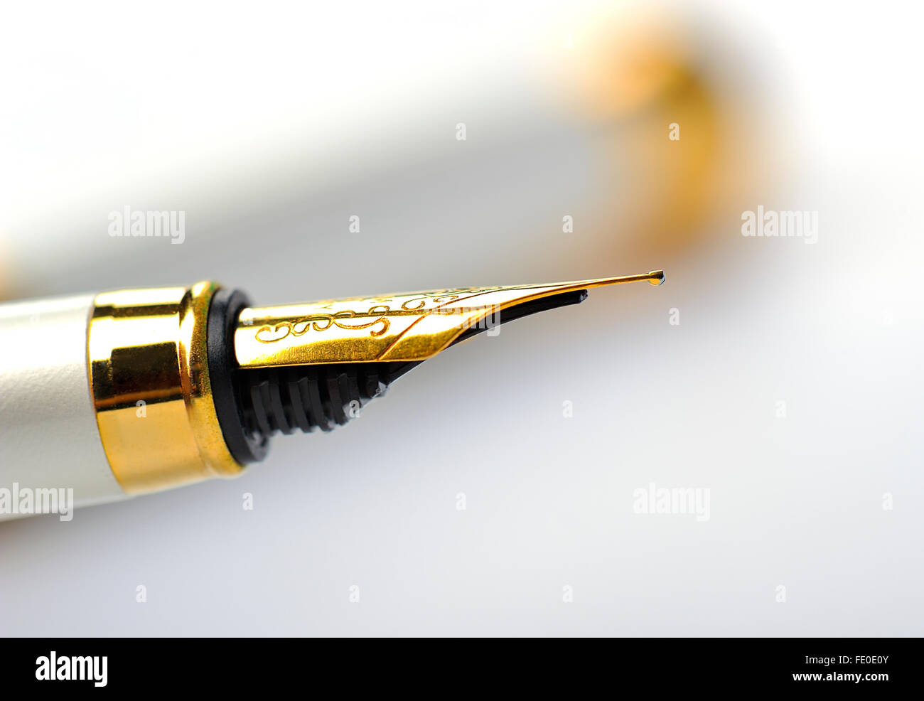 Fountain Pen close up Stock Photo - Alamy