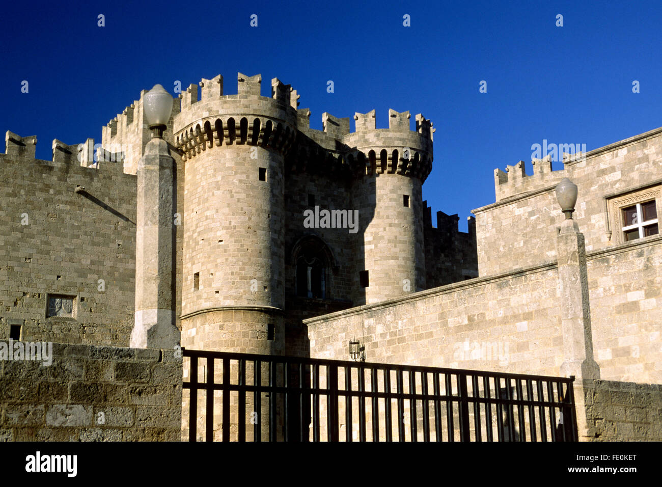 Greece, Dodecanese islands, Rhodes, old town, Palace of the Grand Master of the Knights of Rhodes Stock Photo