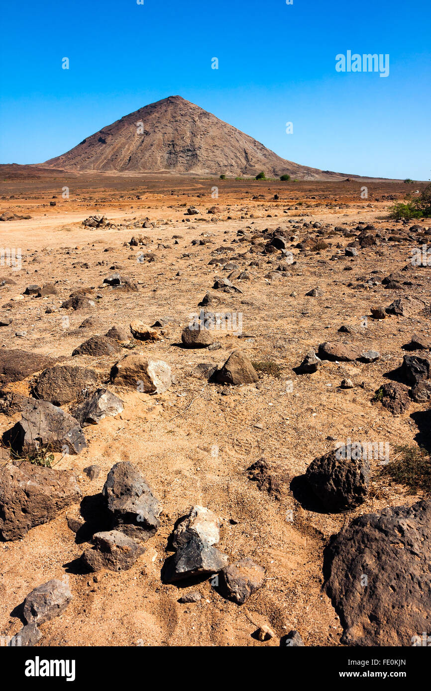 Volcanic crater and rocks near Buracona, Cape Verde Stock Photo - Alamy