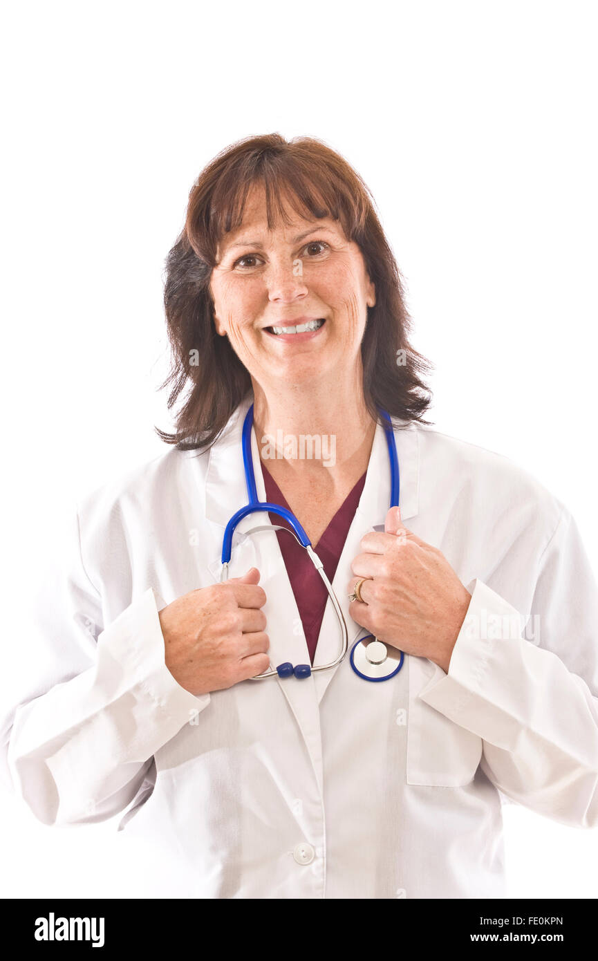 Doctor nurse in white hi-res stock photography and images - Alamy