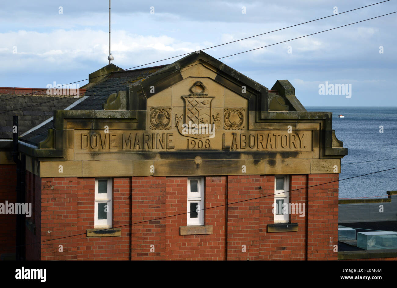 The Dove Marine Laboratory of Newcastle University at Cullercoats Stock