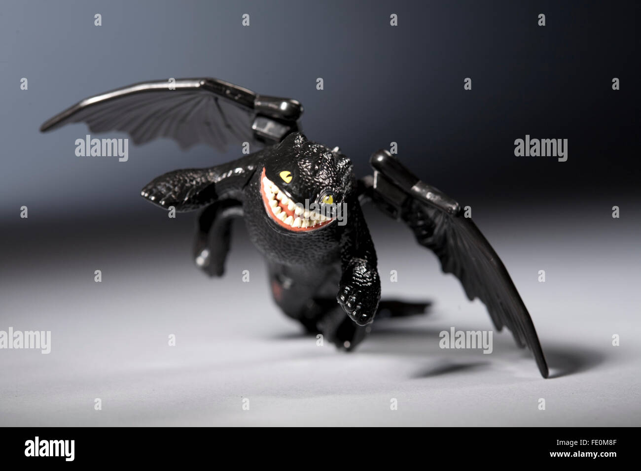 'night fury' mcdonalds happy meal toy from how to tame your dragon Stock Photo