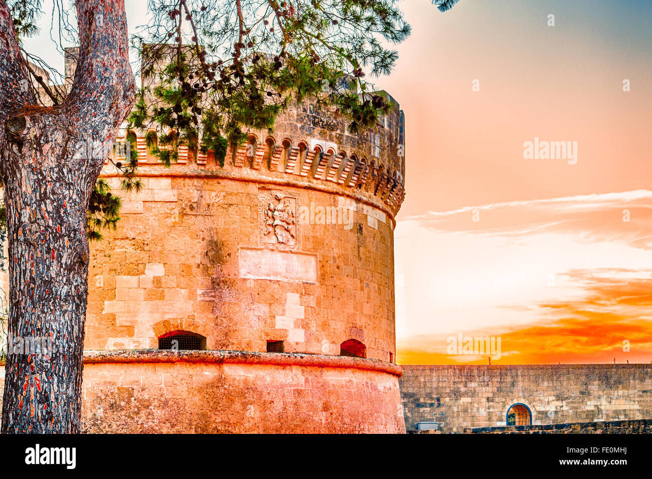 small fortified citadel of XVI century in Italy Stock Photo