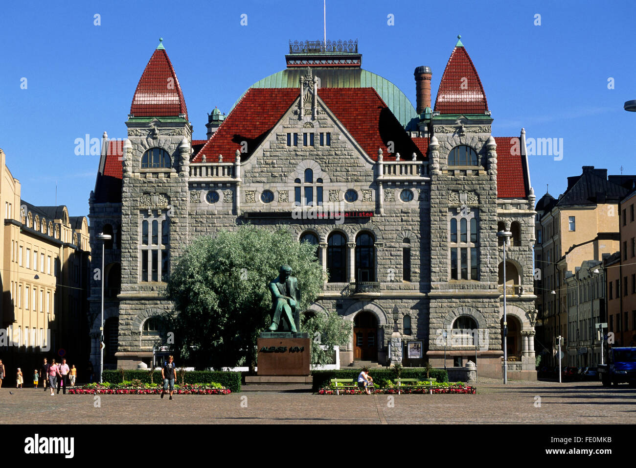 finland, helsinki, national theatre Stock Photo Alamy