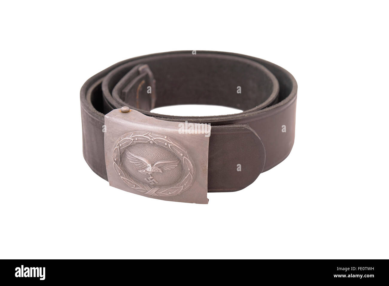 Germany in the Second World War. German standard soldier belt (Whermacht). Stock Photo