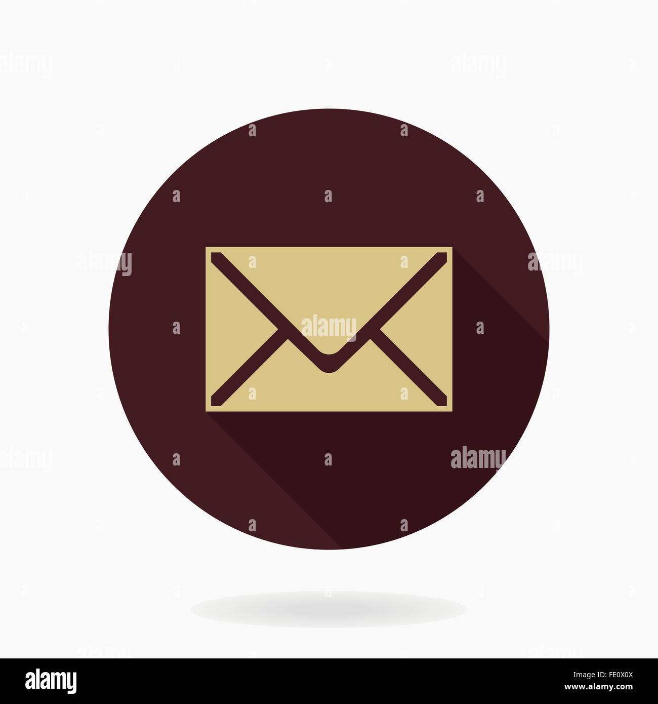 Fine Vector Mail Flat Icon Stock Vector Image & Art - Alamy