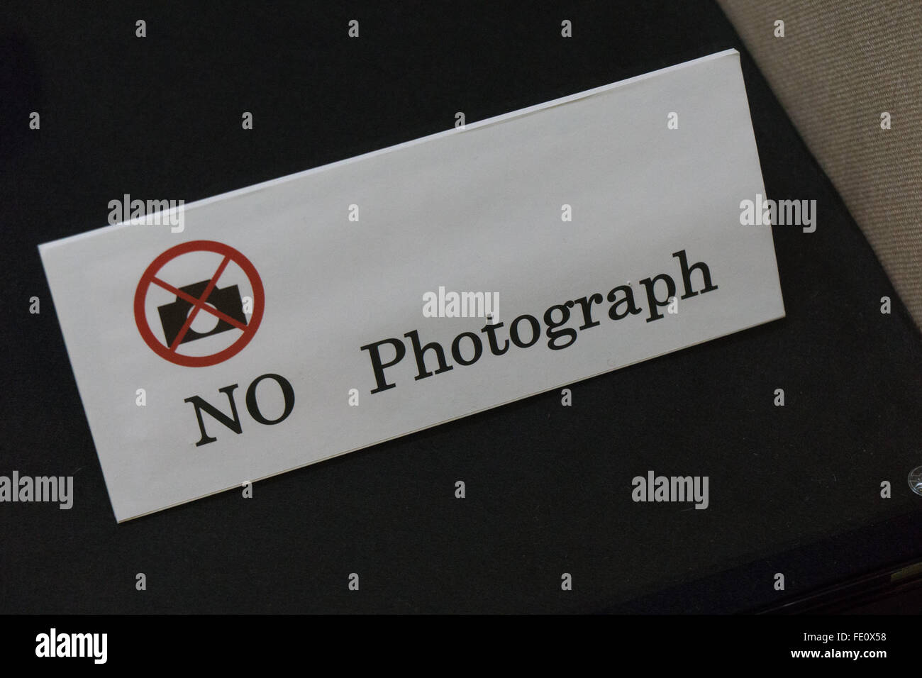 no photos photograph sign Stock Photo
