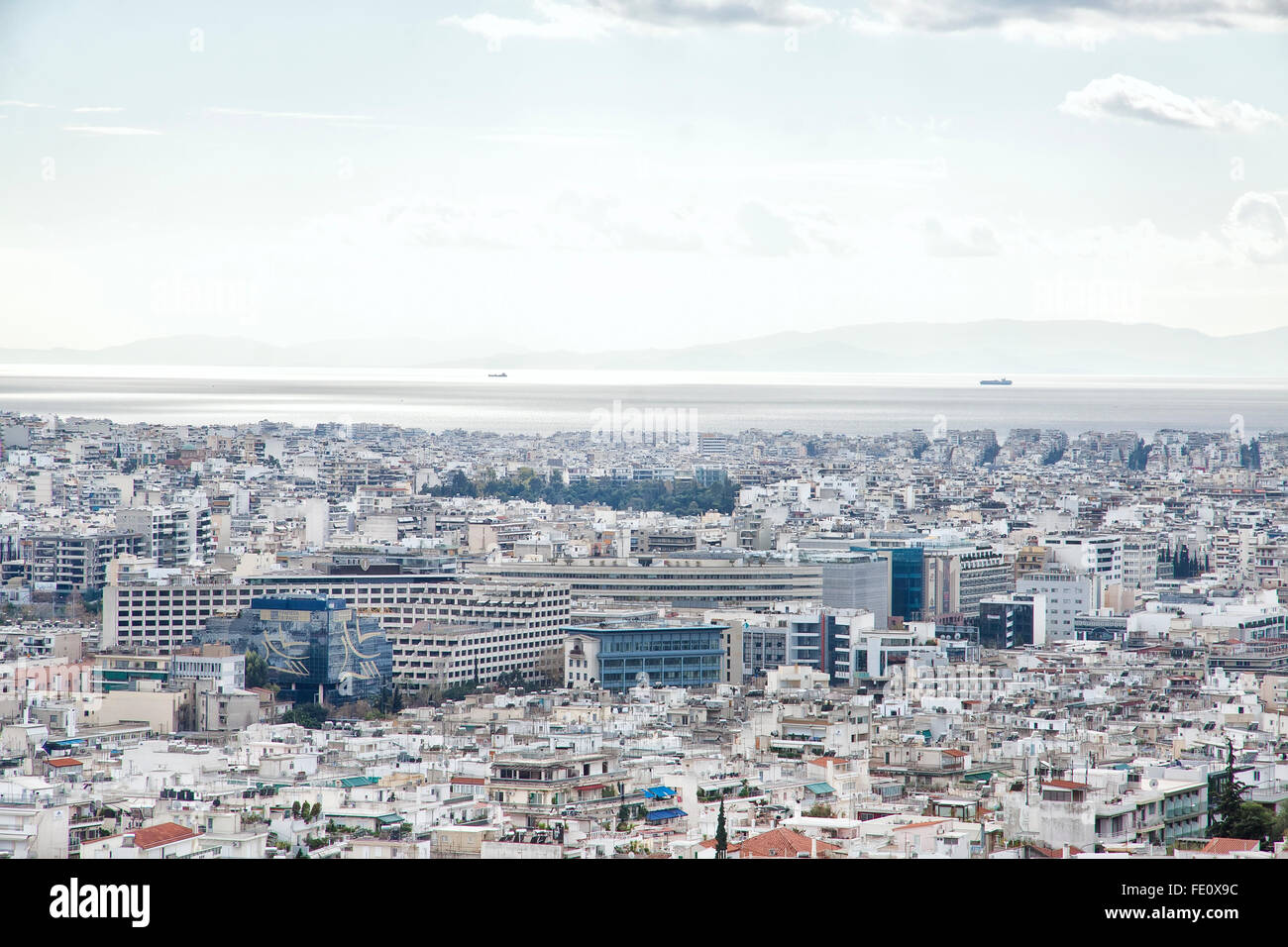 Piraeus is a port city in the region of Attica, Greece. Piraeus is located within the Athens urban area. Stock Photo