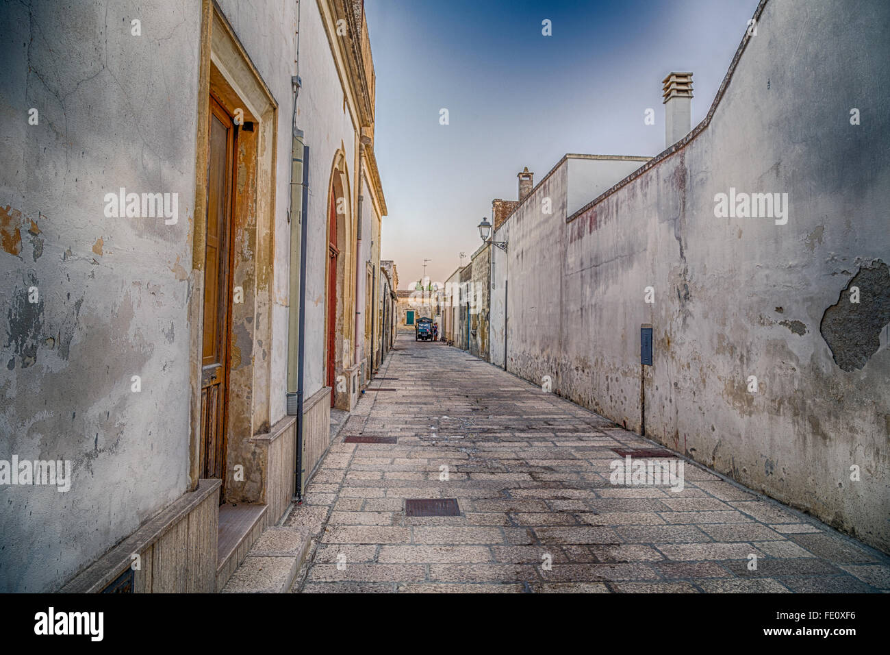 streets and walls of small fortified citadel of XVI century in Italy Stock Photo