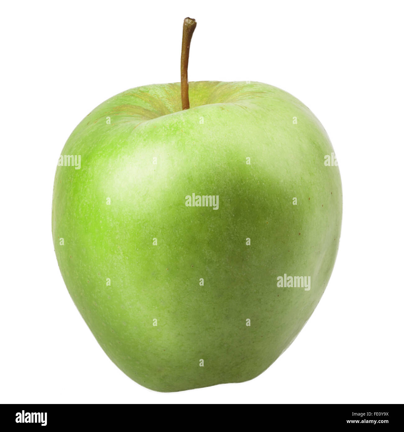 green apple Isolated on white background Stock Photo - Alamy