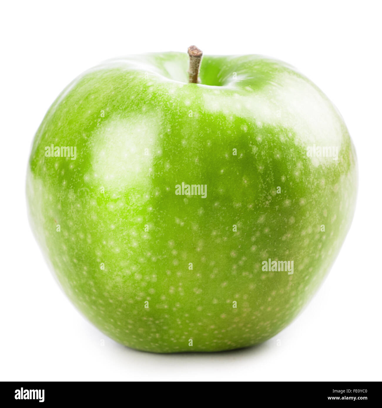 green apple Isolated on white background Stock Photo - Alamy