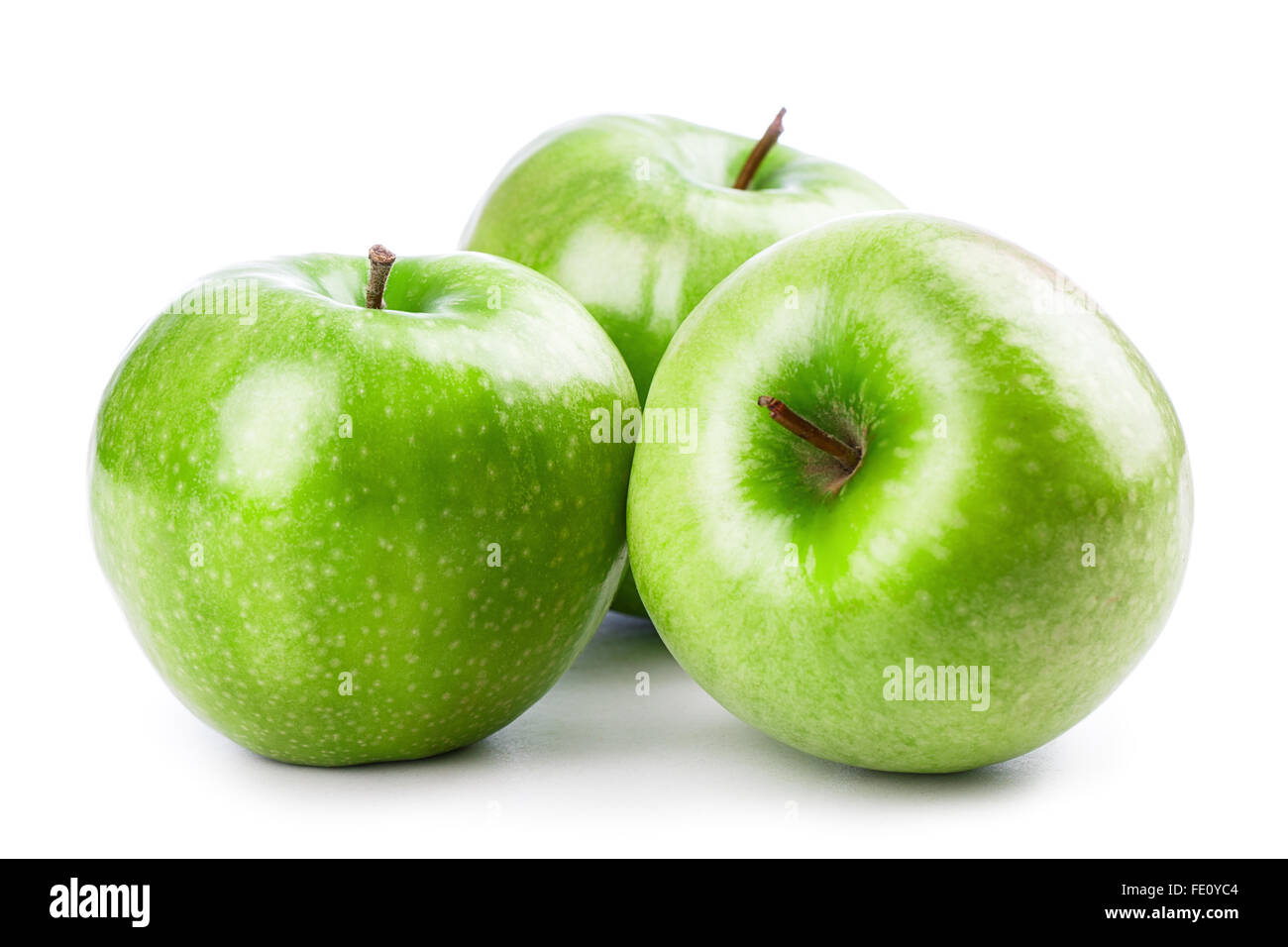 green apple Isolated on white background Stock Photo - Alamy