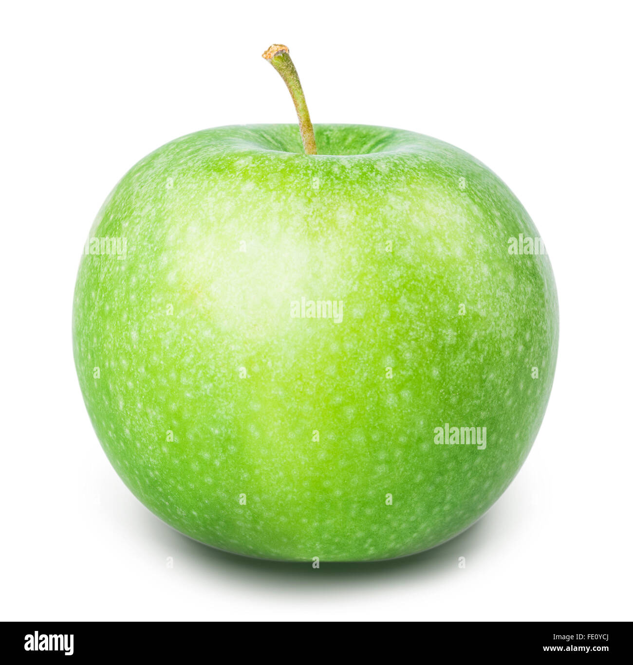 green apple Isolated on white background Clipping Path Stock Photo - Alamy