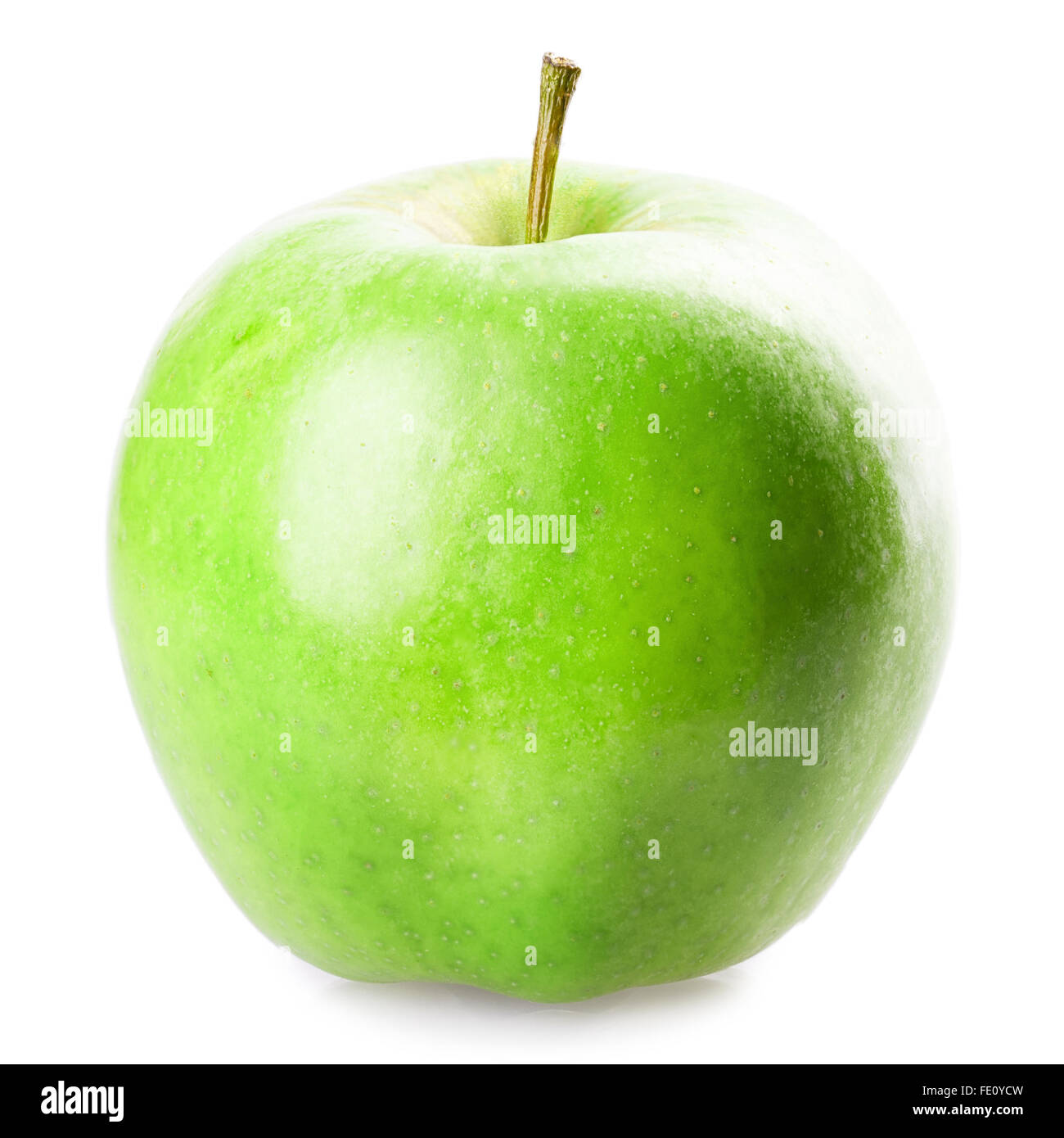 green apple Isolated on white background Stock Photo - Alamy