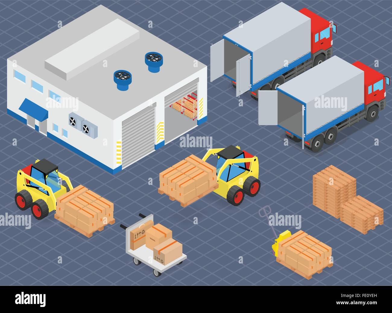 Loading or unloading Stock Vector Images - Alamy