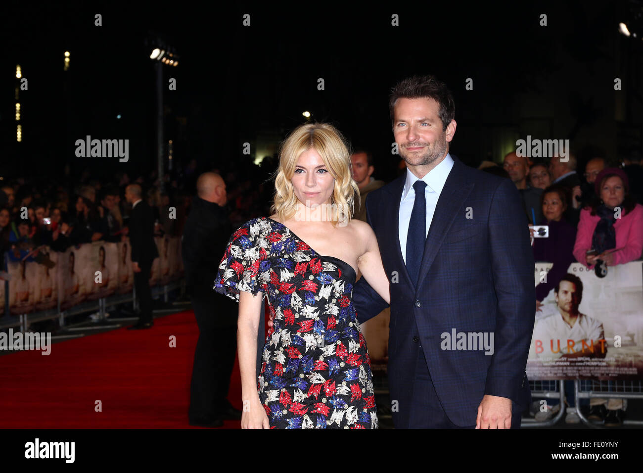 London, UK, 28th Oct 2015: Bradley Cooper and Sienna Miller attend ...