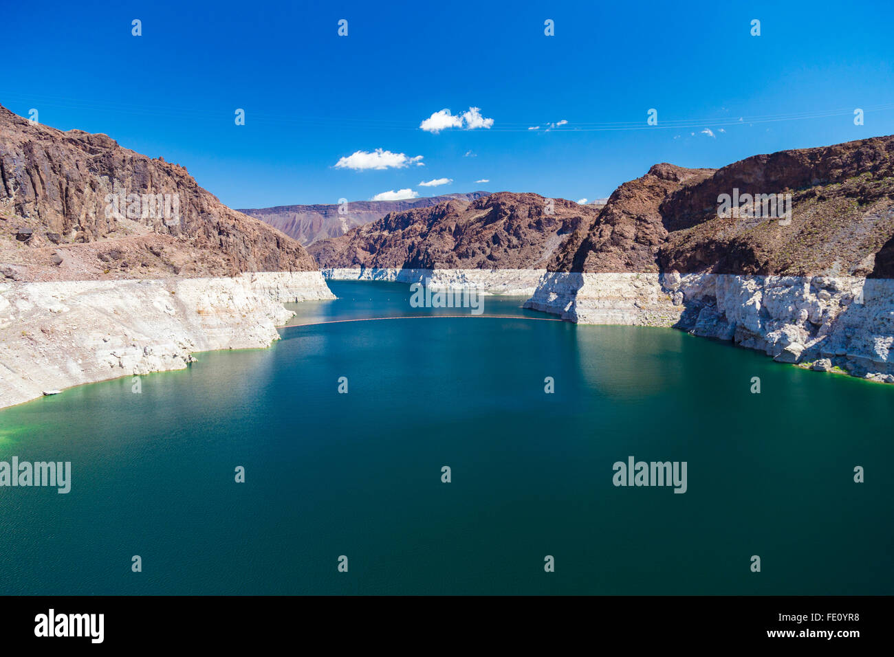 Hoover Dam Intake (Penstock) Towers in Nevada, United States Stock Photo