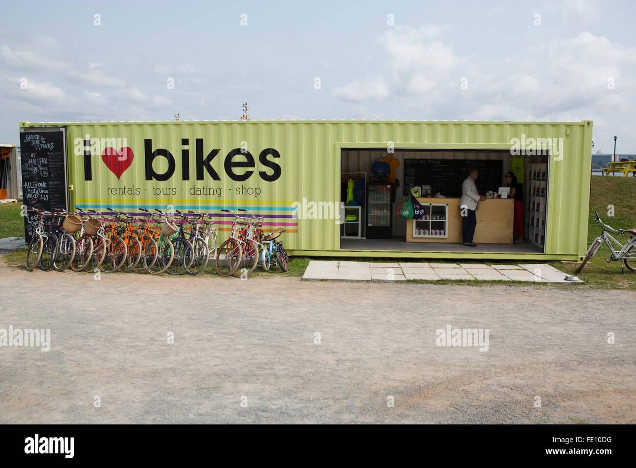 Bike rental Halifax Nova Scotia Canada Stock Photo - Alamy