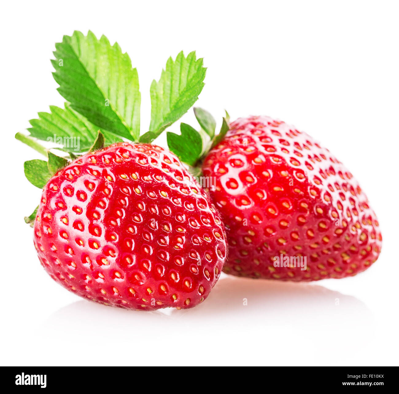 strawberry Isolated on white background Stock Photo - Alamy