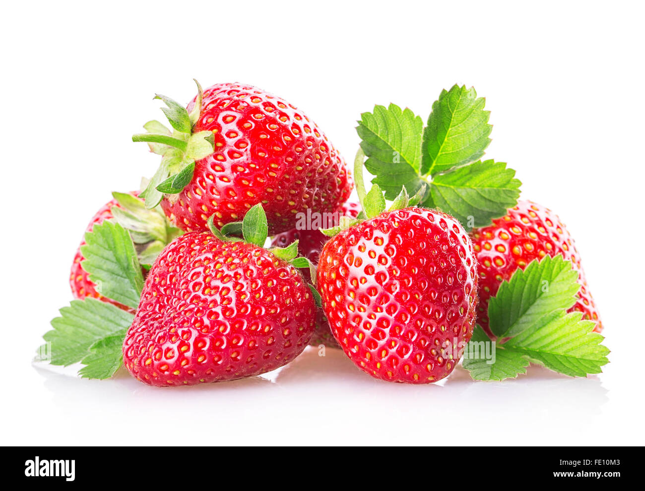 strawberry Isolated on white background Stock Photo - Alamy