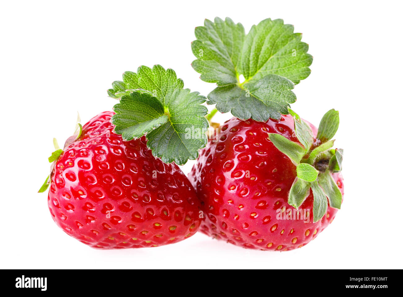strawberry Isolated on white background Stock Photo - Alamy