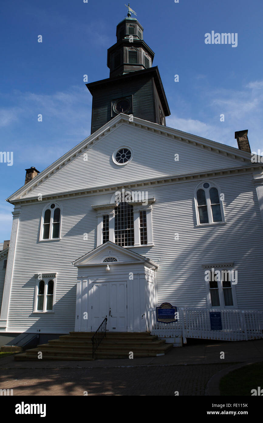 St Paul's Church in Halifax, Canada. The wooden church dates from the mid-18th century. Stock Photo
