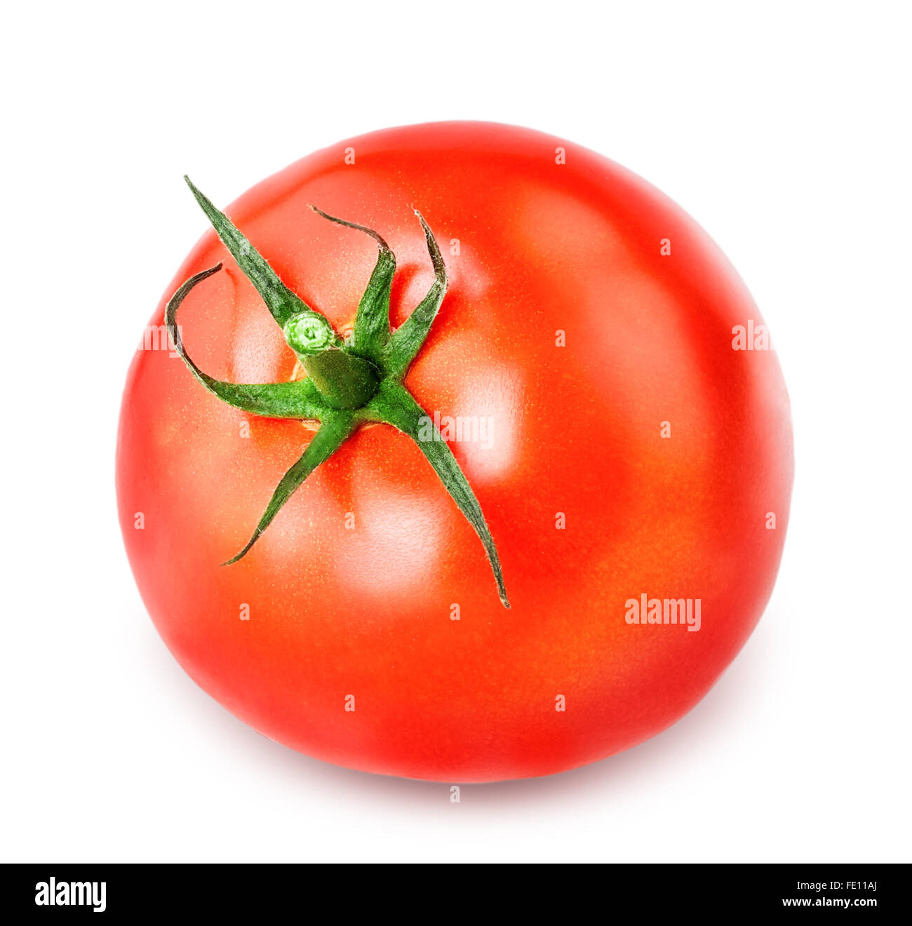 tomato Isolated on white background Clipping Path Stock Photo - Alamy