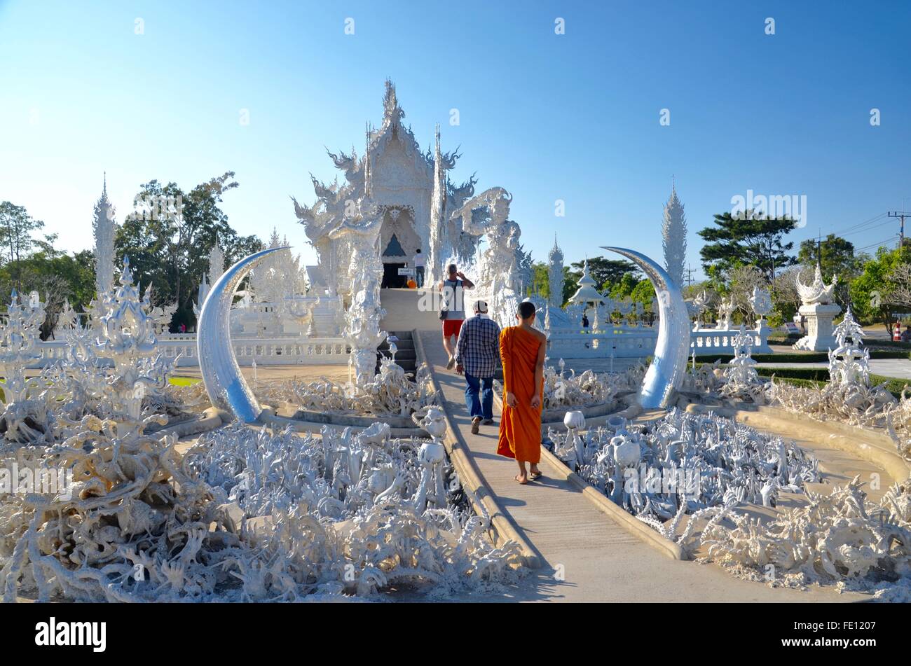 White Temple Chiang Rai Stock Photo - Alamy