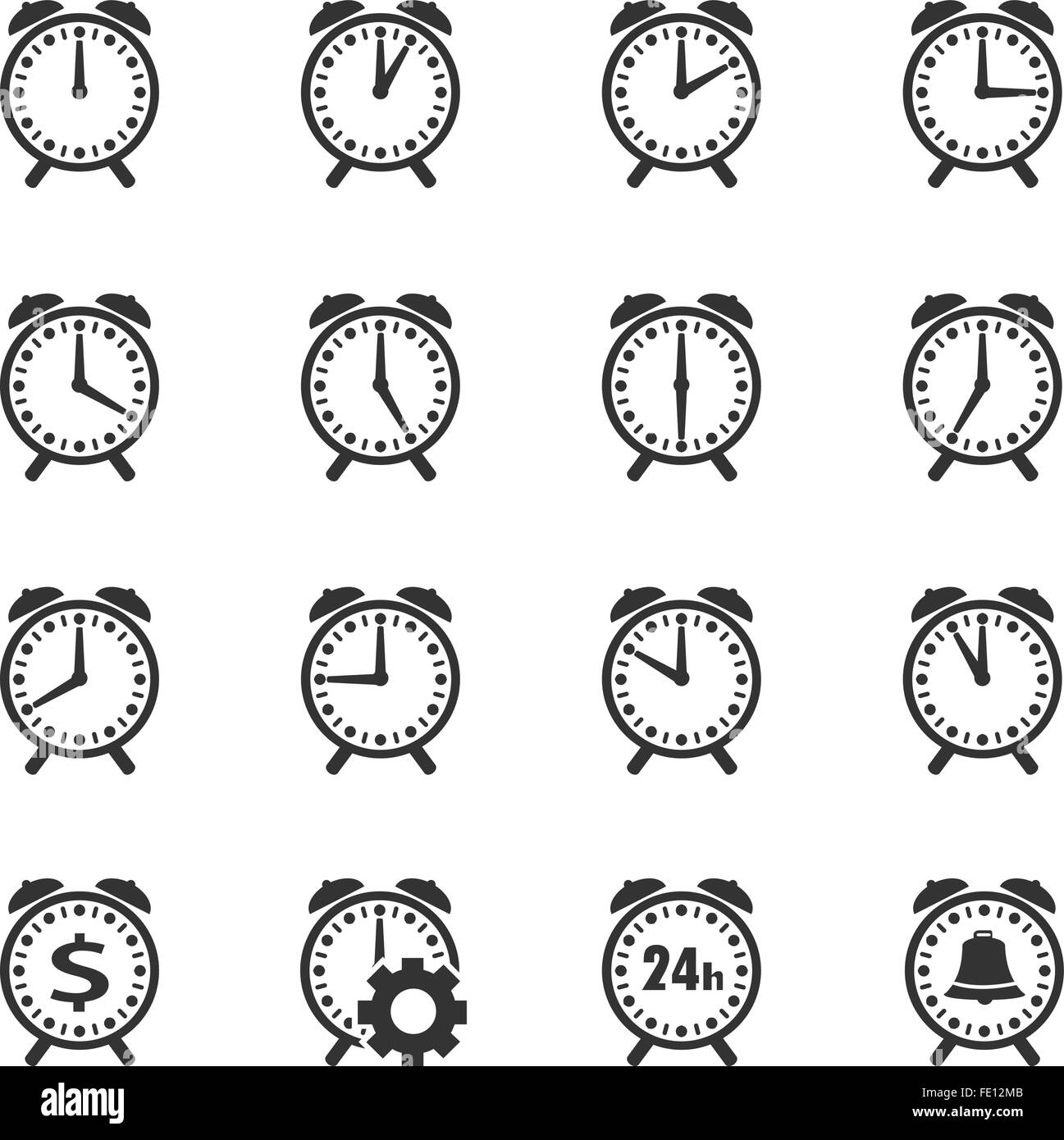 Alarm clock icon Stock Vector Image & Art Alamy