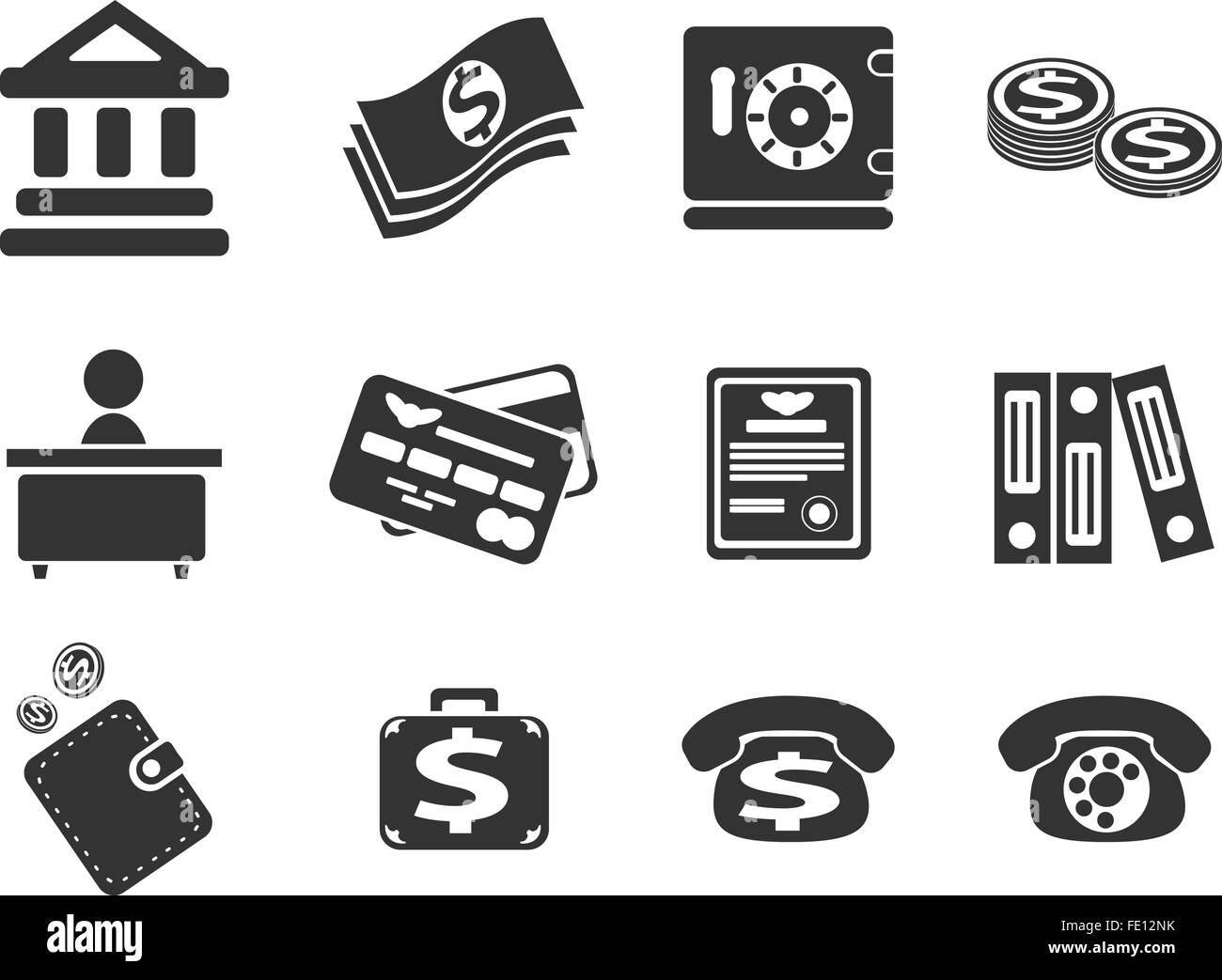 Finance icon set Stock Vector Image & Art - Alamy