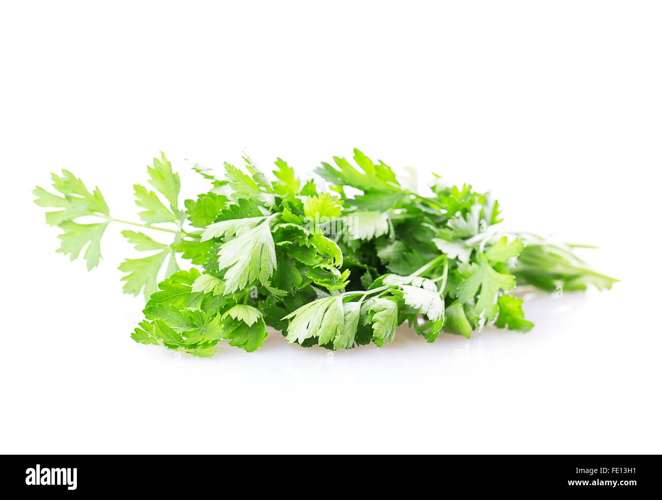 leaf parsley Isolated on white background Stock Photo - Alamy