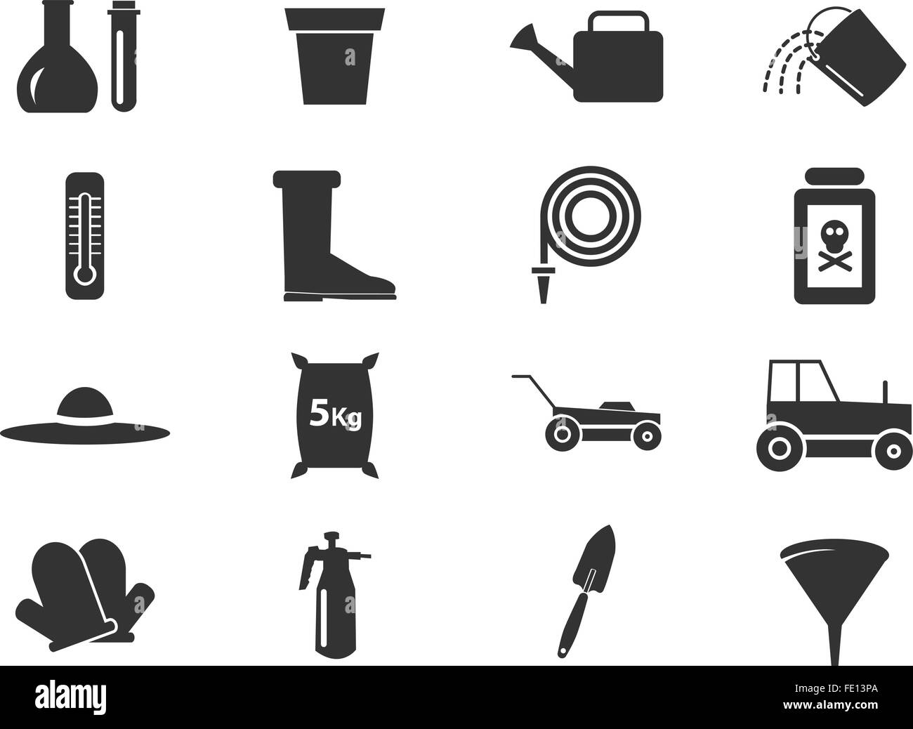 Gardening tools collection Stock Vector