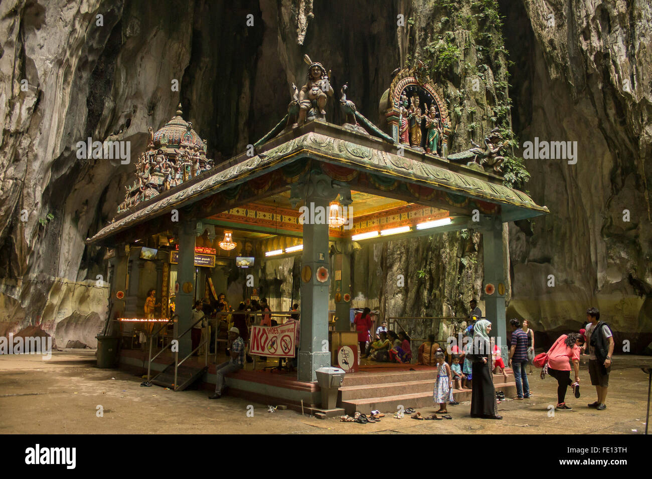 Hindu temple in Batu Caves. Kuala Lumpur. Malaysia Stock Photo