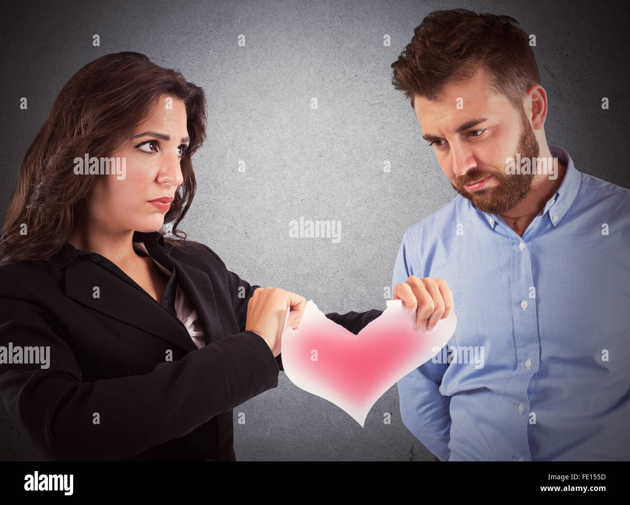 Love relationship ended Stock Photo