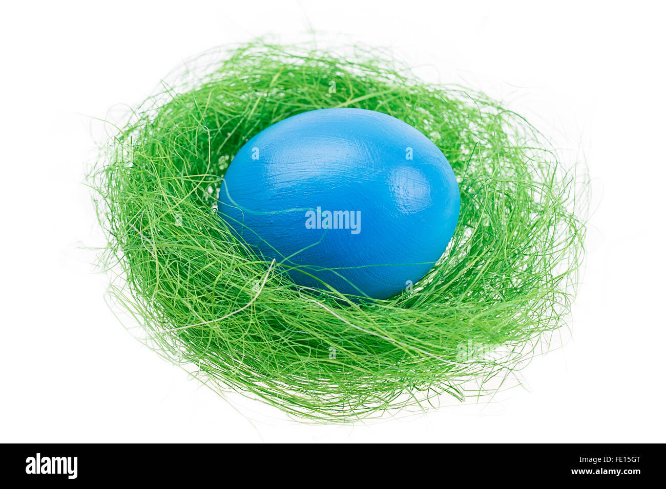 egg nest Isolated on white background Stock Photo - Alamy