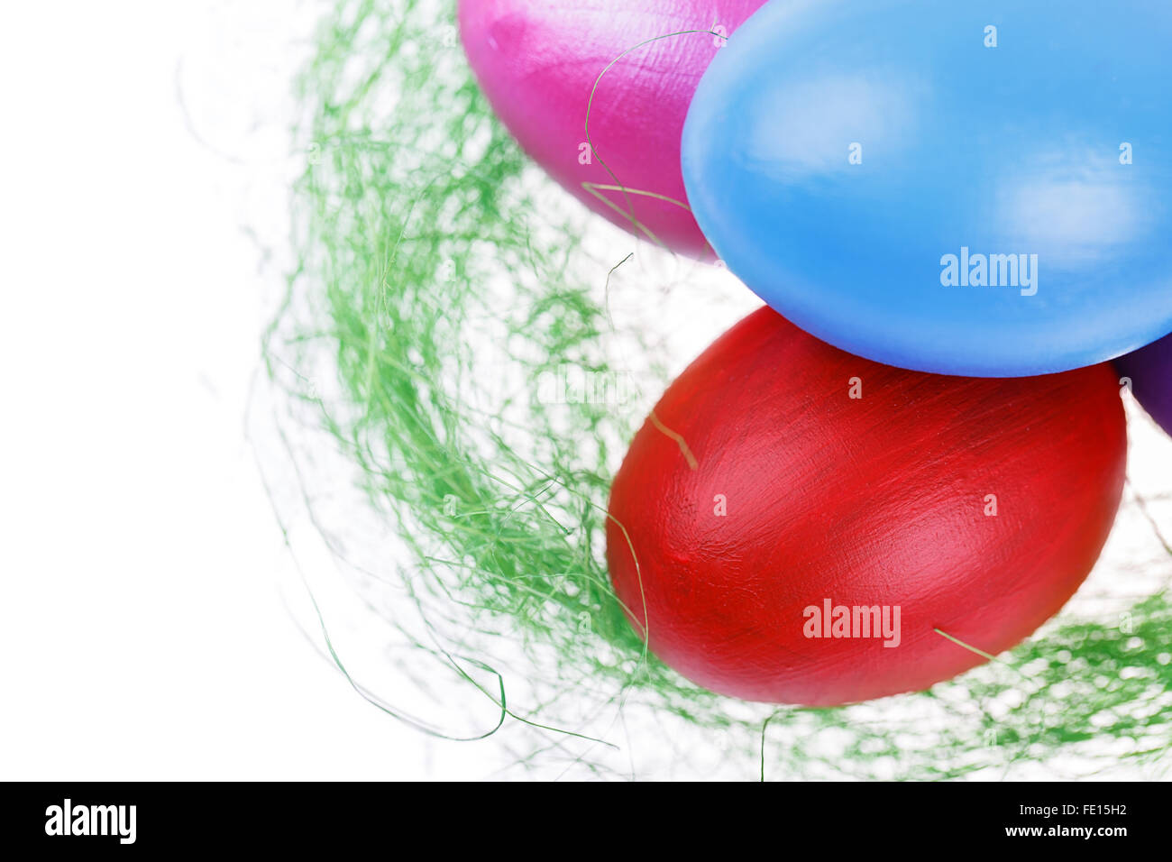 egg nest Isolated on white background Stock Photo - Alamy