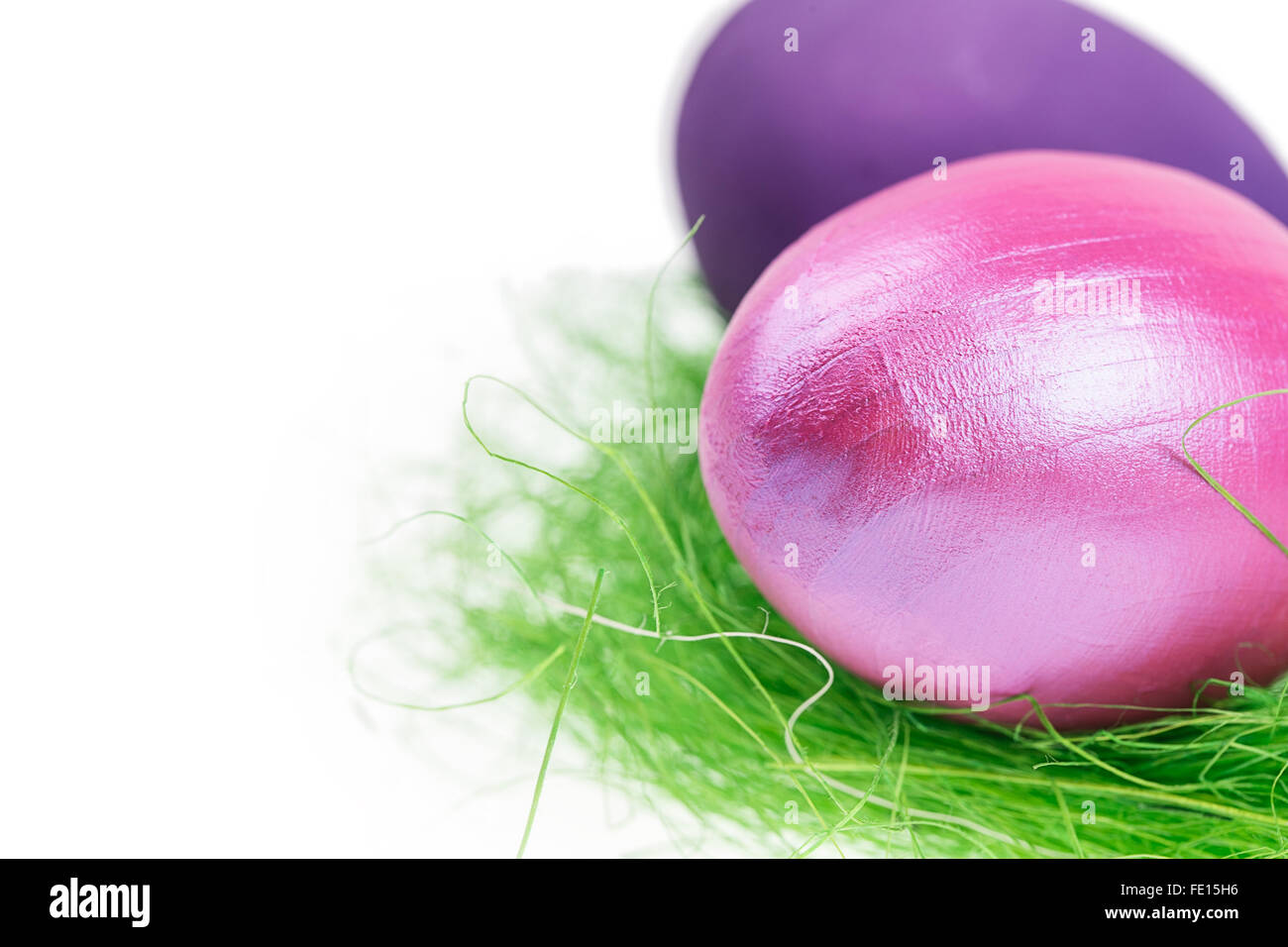 egg nest Isolated on white background Stock Photo - Alamy