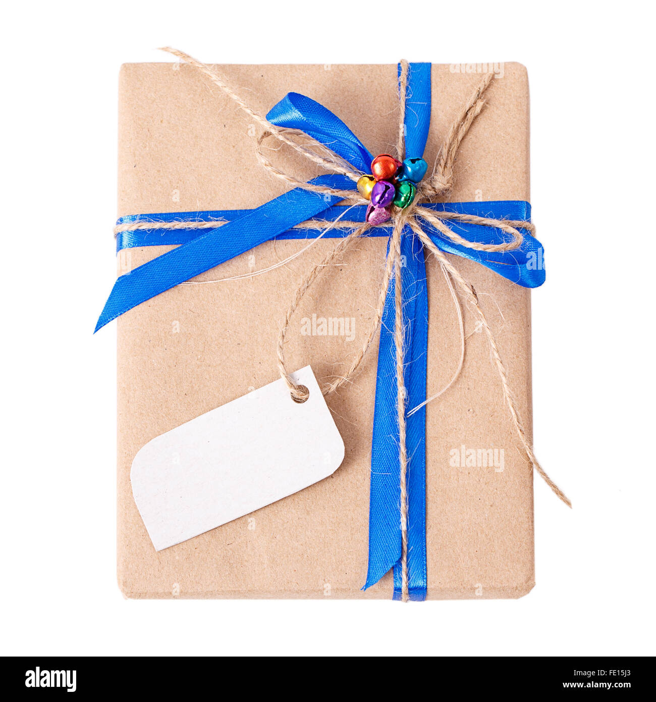 kraft paper gift wrapping box Stock Photo Alamy