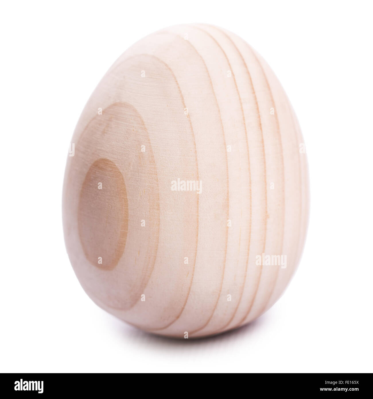 wooden egg Isolated on white background Stock Photo - Alamy
