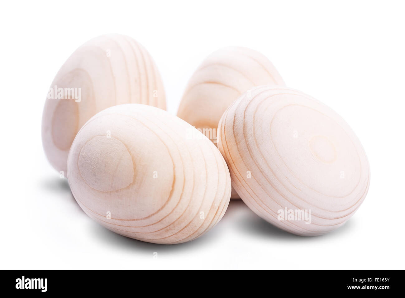 wooden egg Isolated on white background Stock Photo - Alamy
